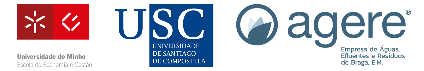 Barra de logotipos do estudo Juntos pela Água